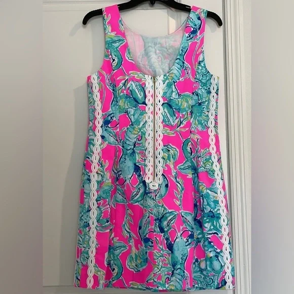 Holy Grail Hard to Find NWT Lilly Pulitzer Mila Shift Dress Raz Berry Lobsters - Picture 2 of 6